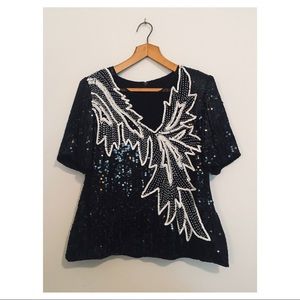 Vintage Sequin Top